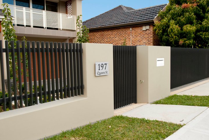 Modern Front Fence – All Scape